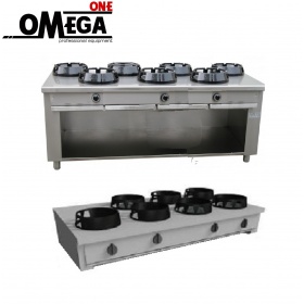 Gas Wok Cooker 8 Burners 
