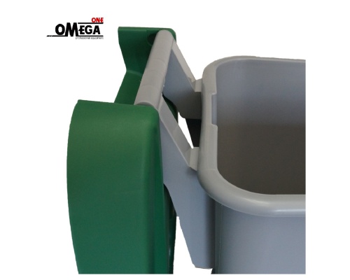 Pedal Waste Bin -Plastic with Wheels 