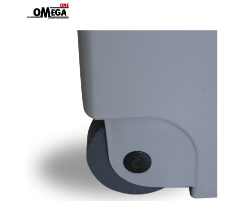 Pedal Waste Bin -Plastic with Wheels 
