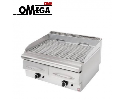 Heavy Duty Gas Vapour Chargrill -2 Burners 1130x630x430 mm