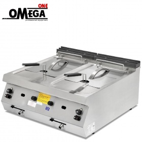 Gas Friteuse Doppelt 10 + 10 Liter