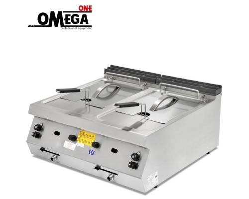 Gas Friteuse Doppelt 10 + 10 Liter