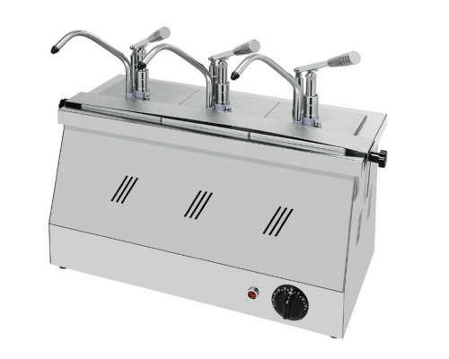 3 GN 1/4 3× 5Lt Food Warmers with Pump