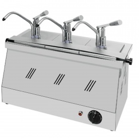 3 GN 1/6 3× 3Lt Food Warmers with Pump