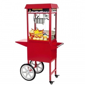 Μηχανή Popcorn με Trolley Κόκκινο χρώμα RCPW 16E