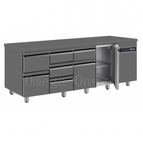 Refrigerated Counters wIth Drawers & Doors Series 700 | Color exterior