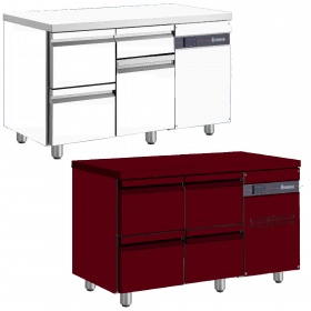 Refrigerated Counters wIth Drawers & Doors Series 600 | Color exterior