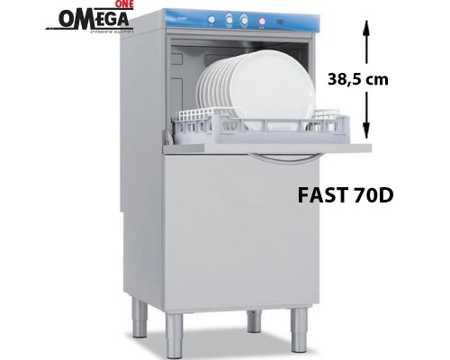 Gewerbliche Gläserspül und Geschirrspüler Korbgröße 500x500 mm FAST 70D
