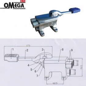Single Foot Operated Floor Mounted Mixing Pedal Tap