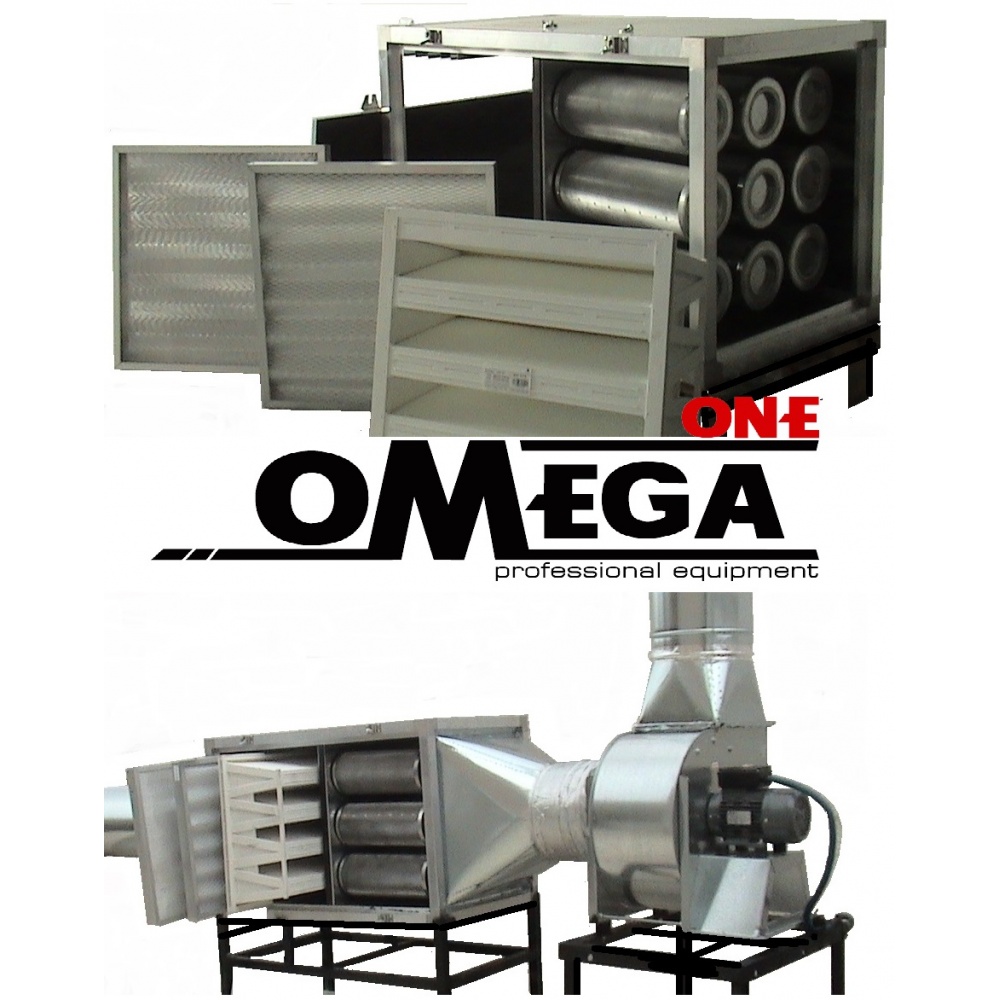 Kitchen Ventilation Carbon Filtration Unit Omega One, Activated Carbon