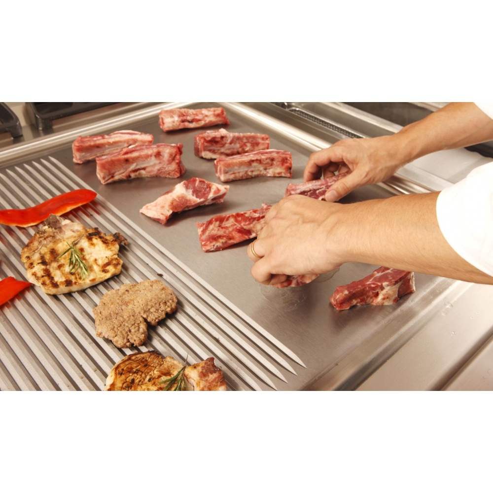 Electric Grill Plates with chrome plate or stainless steel Omega One