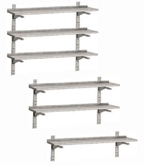 Edelstahl Wandregal. Edelstahl Regal Gastronomie Steel, Edelstahlmöbel