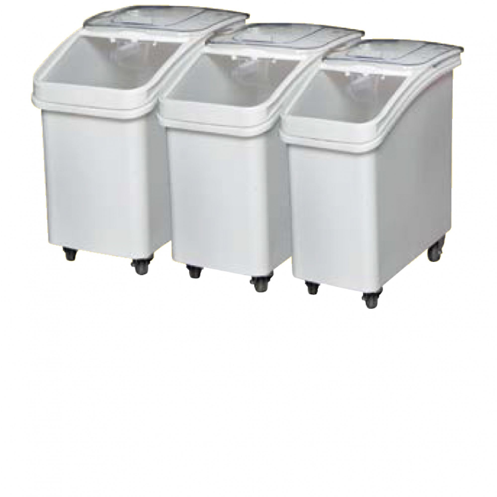 Ingredient Storage Bins Food Storage Bins, Flour Ingredient Bins, White